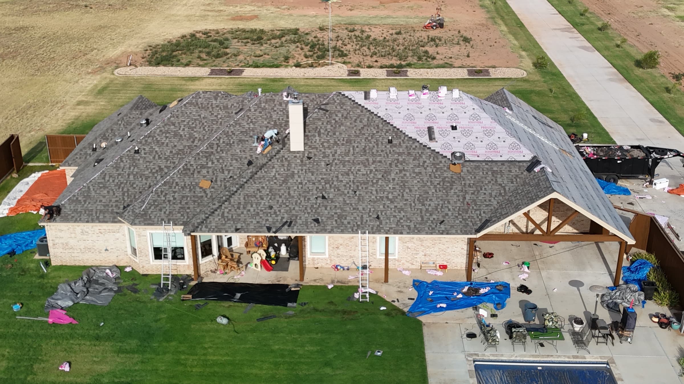 Inspection and Estimation — Rain Roofing project in Texas