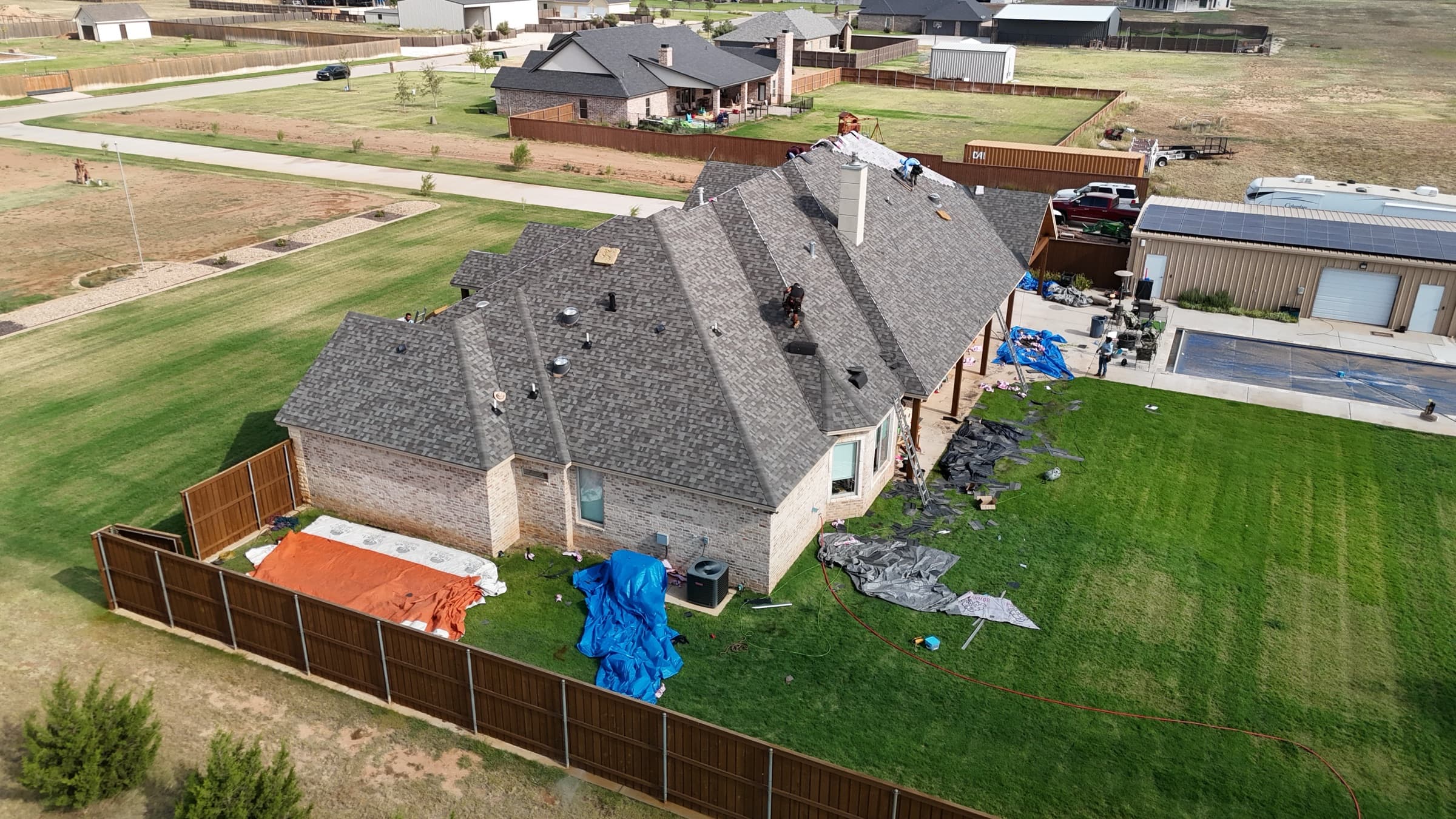 Installation — Rain Roofing project in Texas